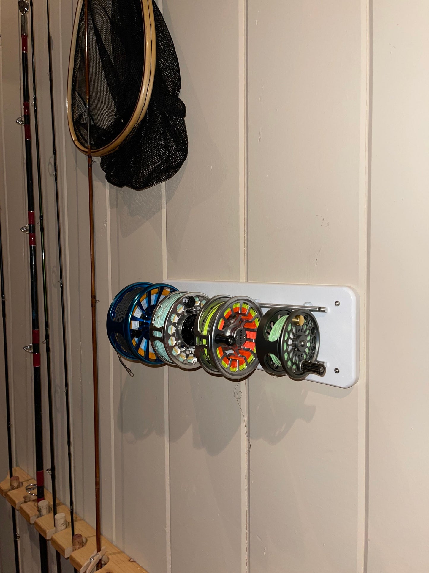 Fly Reel Storage Rack - Fishing Gear Organization and Storage KING Starboard / VYCOM Seaboard