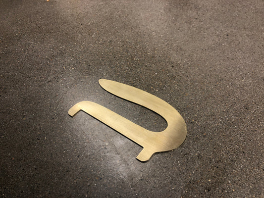 Machined Brass Lobster Gauge. Ergonomic, Functional and Decorative. 3.25” Opening for CA Spiny Lobster