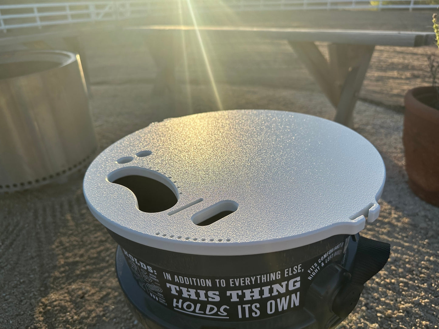 YETI Loadout Compatible Fishing/Camping Cutting Board Bucket Top