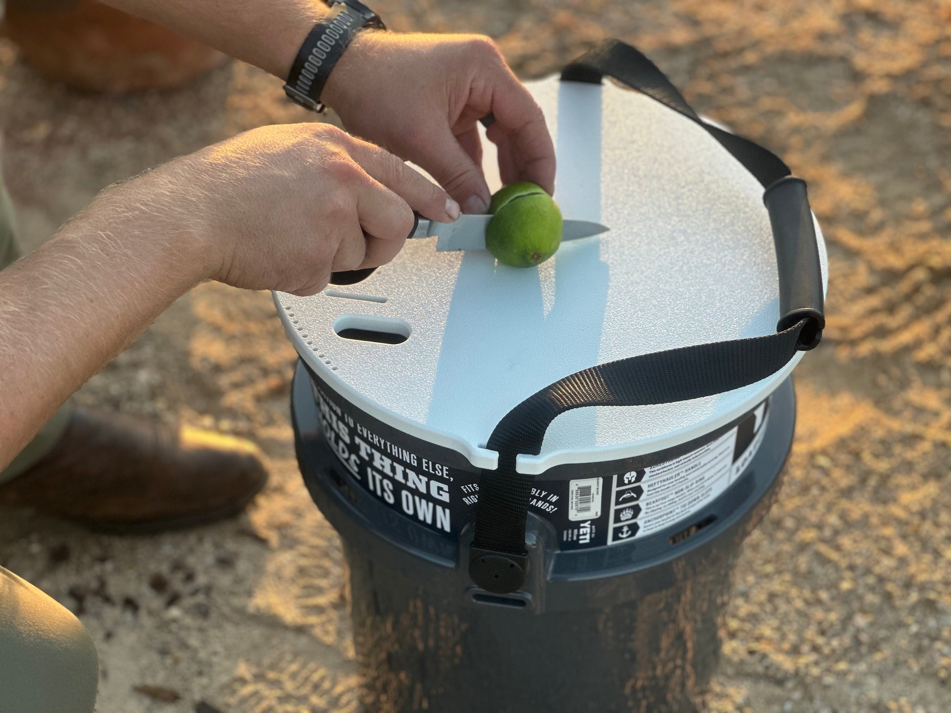 YETI Loadout Compatible Fishing/Camping Cutting Board Bucket Top