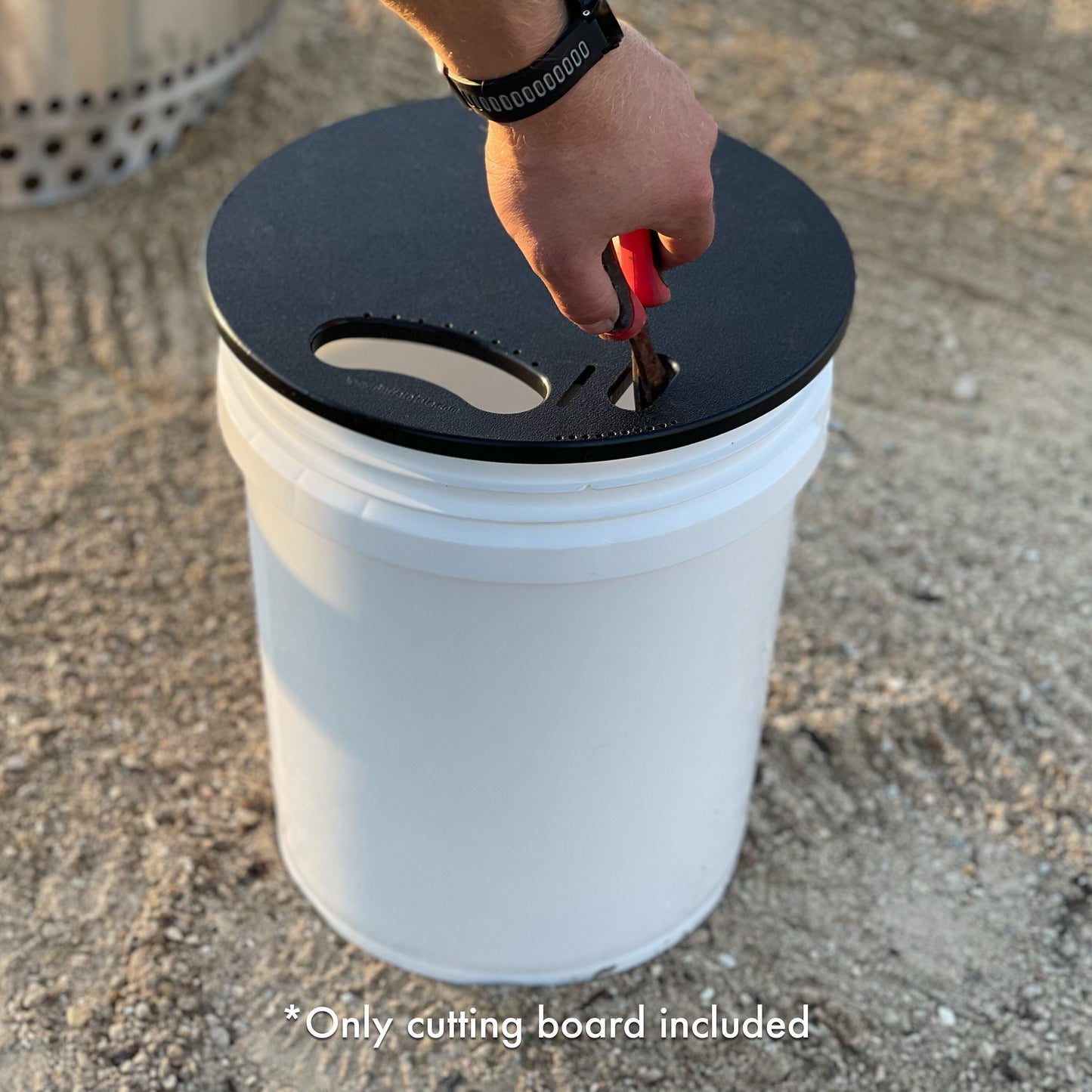 5 Gallon Bucket Fishing/Camping Cutting Board Top